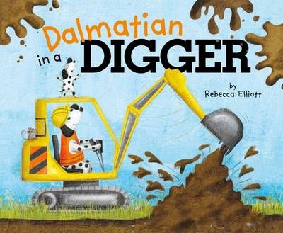 Picture of Dalmatian in a Digger