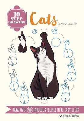 Picture of 10 Step Drawing: Cats: Draw Over 50 Fabulous Felines in 10 Easy Steps