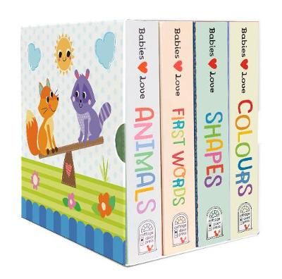 Picture of Babies Love Lift a Flap 4 book box set: Animals, Colours, First Words and Shapes