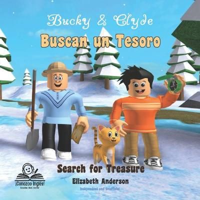 Picture of Bucky & Clyde Buscan un Tesoro - Search for Treasure: Roblox Book - Conozco Ingles - Spanish English Books For Kids