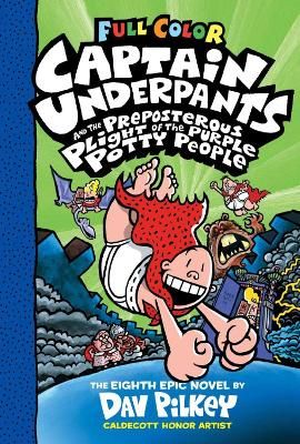 Picture of Captain Underpants and the Preposterous Plight of the Purple Potty People Colour Edition (HB)