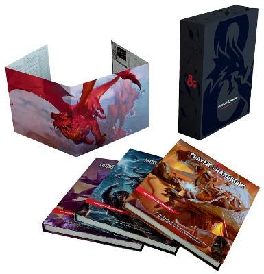 Picture of Dungeons & Dragons Core Rulebooks Gift Set (Special Foil Covers Edition with Slipcase, Player's Handbook, Dungeon Master's Guide, Monster Manual, DM Screen)