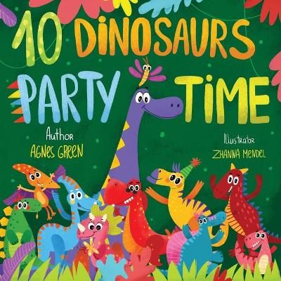 Picture of 10 Dinosaurs Party Time: Funny Dino Story Book for Toddlers, Ages 3-5. Preschool, Kindergarten