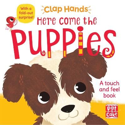Picture of Clap Hands: Here Come the Puppies: A touch-and-feel board book with a fold-out surprise