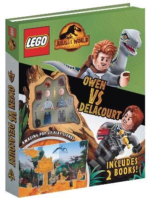 Picture of LEGO (R) Jurassic World (TM): Owen vs Delacourt (Includes Owen and Delacourt LEGO (R) minifigures, pop-up play scenes and 2 books)