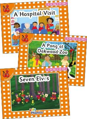 Picture of Jolly Phonics Orange Level Readers Set 5: in Precursive Letters (British English edition)