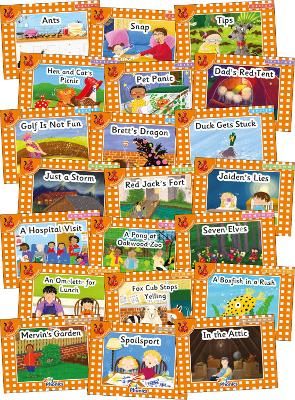 Picture of Jolly Phonics Orange Level Readers Complete Set: in Precursive Letters (British English edition)