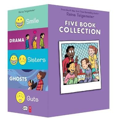 Picture of Raina Telgemeier Five Book Collection: Smile, Drama, Sisters, Ghosts, Guts