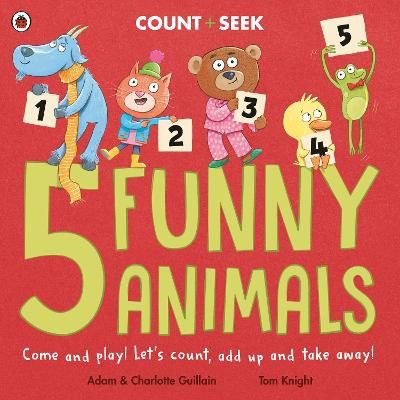Picture of 5 Funny Animals: A count and seek picture book