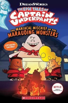 Picture of Captain Underpants: Maniacal Mischief of the Marauding Monsters (with stickers)