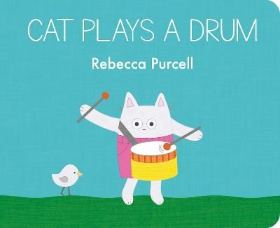 Picture of Cat Plays a Drum