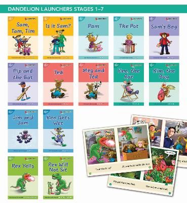 Picture of Phonic Books Dandelion Launchers Stages 1-7 Sam, Tam, Tim (Alphabet Code): Decodable Books for Beginner Readers Sounds of the Alphabet