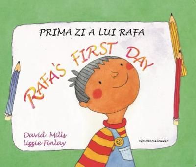 Picture of Rafa's first day Romanian and English