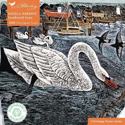 Picture of Adult Sustainable Jigsaw Puzzle Angela Harding: Southwold Swan: 1000-pieces. Ethical, Sustainable, Earth-friendly