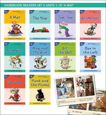 Picture of Phonic Books Dandelion Readers Set 2 Units 1-10 (Alphabet code blending 4 and 5 sound words): Decodable books for beginner readers Alphabet code blending 4 and 5 sound words